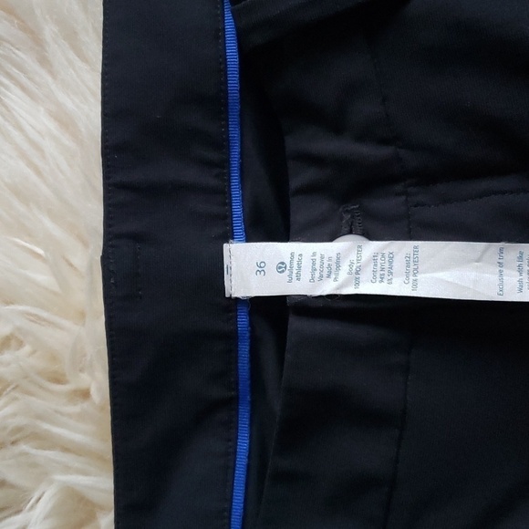 LULULEMON men's black trouser size 36 pants - Picture 4 of 9